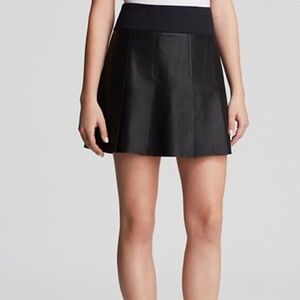 Vince Black A-Line Mini Skirt